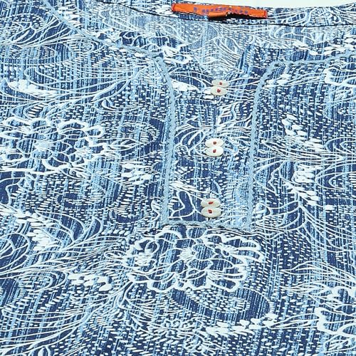 Image of Rangriti Indigo Liva Straight Kurta for Women