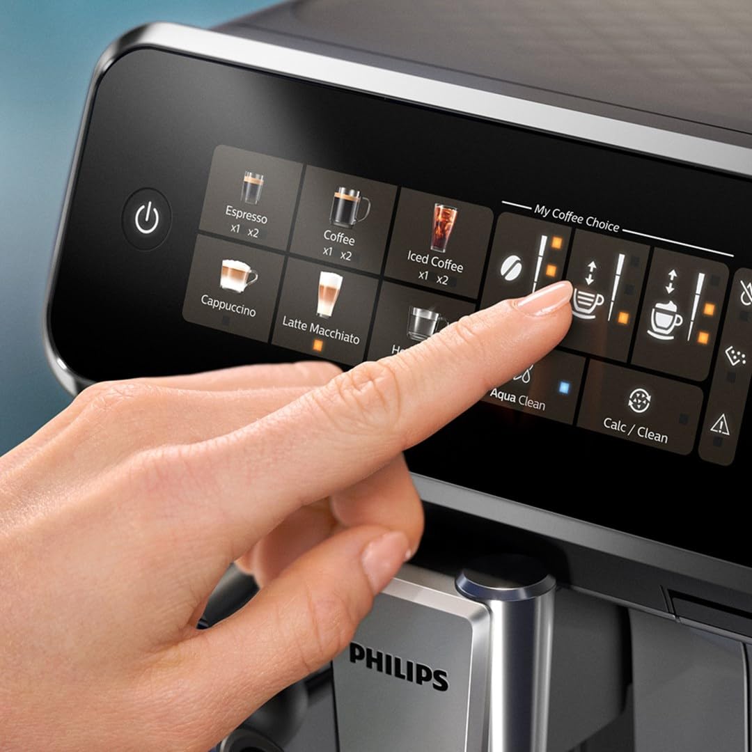 Machine expresso automatique Philips EP3343/90 Serie 3300 LatteGo Chrome blanc