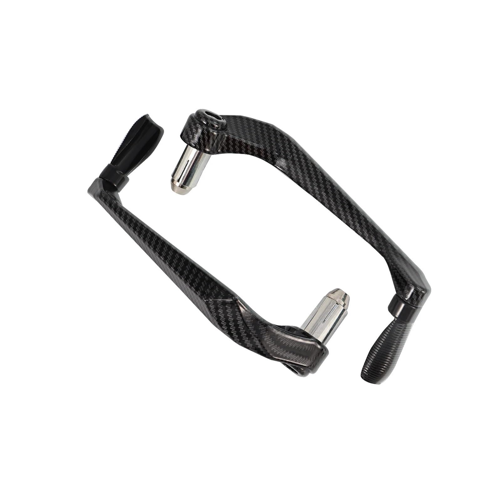 KPLOUNB Motorcycle Brake Protector Motorcycle Handlebar Brake Clutch Lever Hand Guard Protector Gear Modification Accessories Handguard Shield Motorcycle Handguards(A-Carbon-Black)
