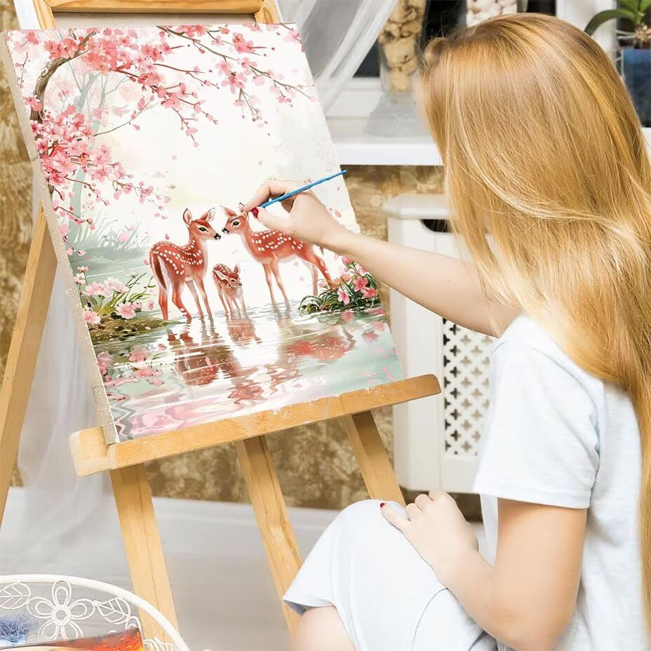 Cuadros para pintar por números de paisaje natural actividad relajante para el salón 7