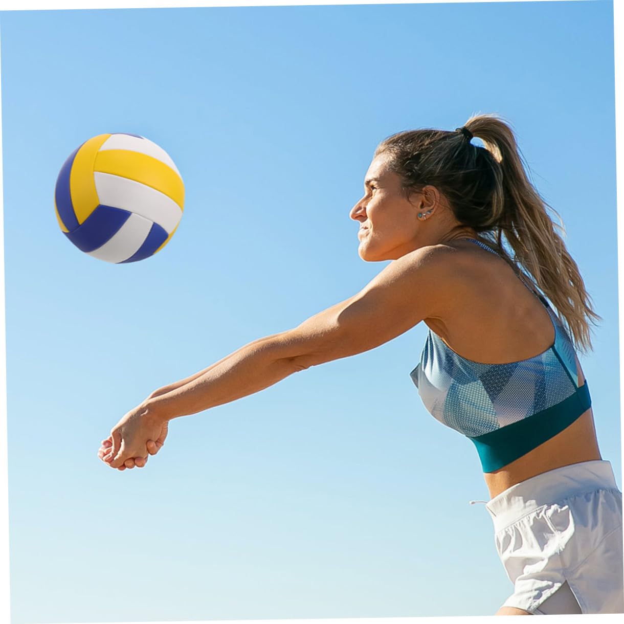 Balón de Voleibol de Interior para Entrenamiento y Partidos, Material PU Flexible, Paquete de 2 Piezas para Jugadores de Nivel Escolar Intermedio