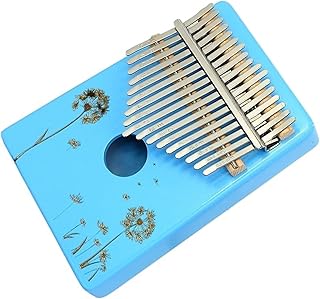 Instrumento Kalimba Azul 17 Teclas Kalimba De Madera Piano De Dedo Portátil Con Accesorios Kalimba Piano de Pulgar (Color : 03)