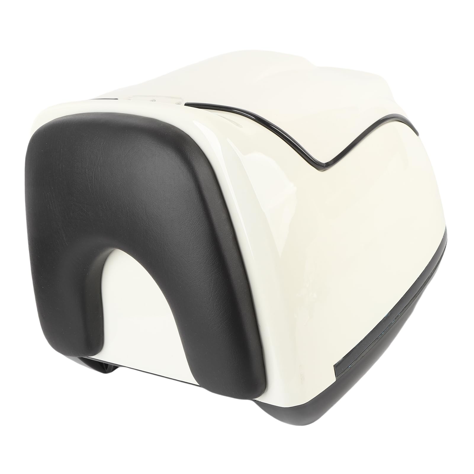 Generic Uniwersalny Kufer Motocyklowy 38L, Schowek na, Trwały Zamek na Klucz dla Jeźdźców Hulajnodze, materiał Wodoodporny ABS + Metal (WHITE)