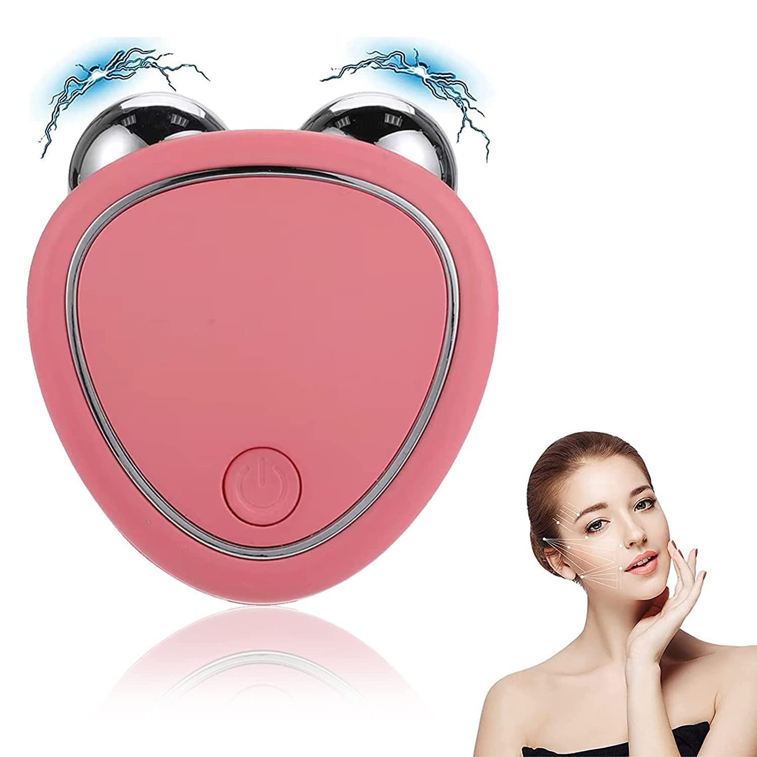 Micro-Current Face Device Roller, New Lift The Face and Tighten The Skin, USB Microcurrent Face Lift Skin Tightening Rejuvenation Spa for Facial Wrinkle Remover Toning Device (Malti)-image-24