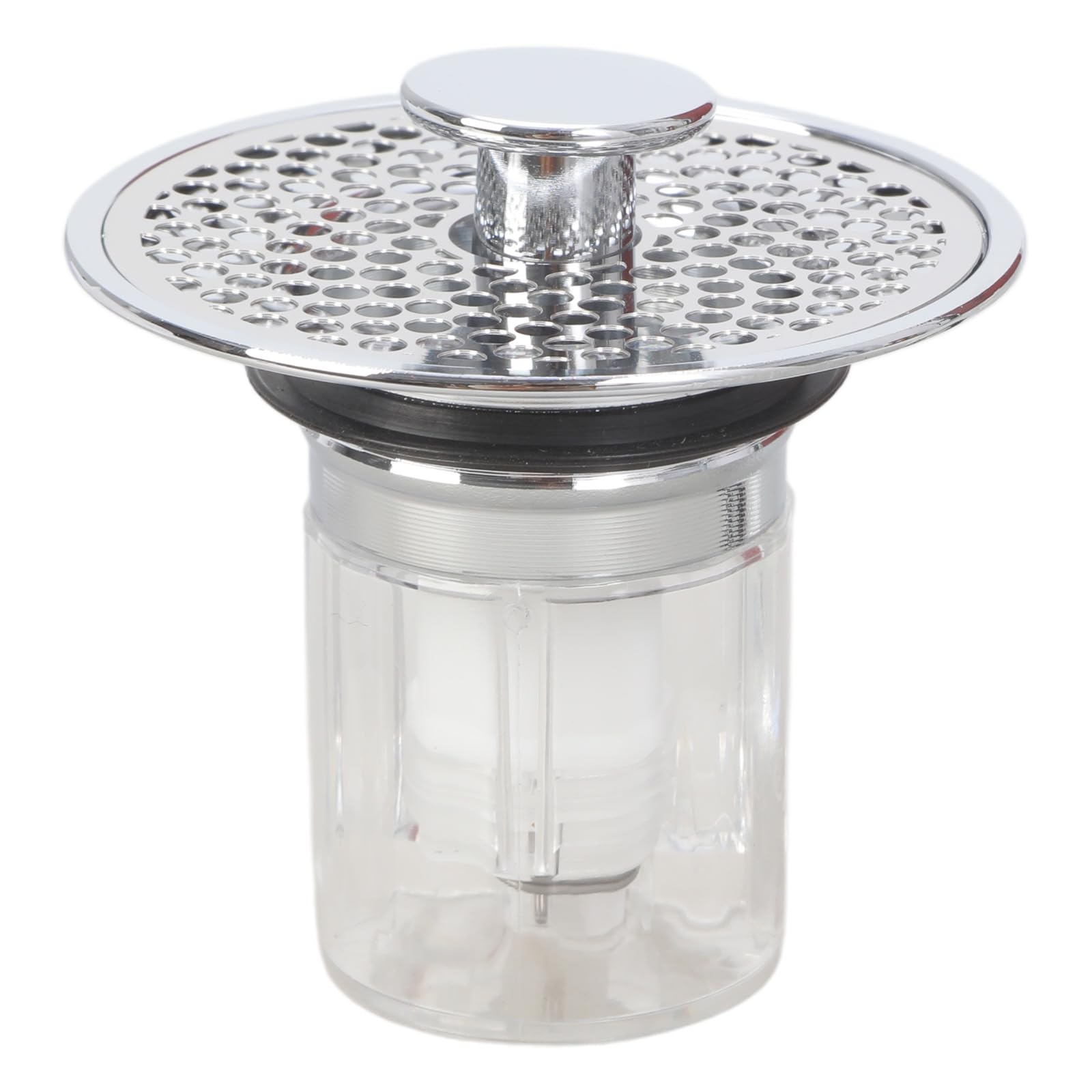 Wash Basin Bouncing Core Press Type Sink Drain Filter Basin Plug Leaking Stopper Drain Fittings Tool Sink Stopper Bathroom