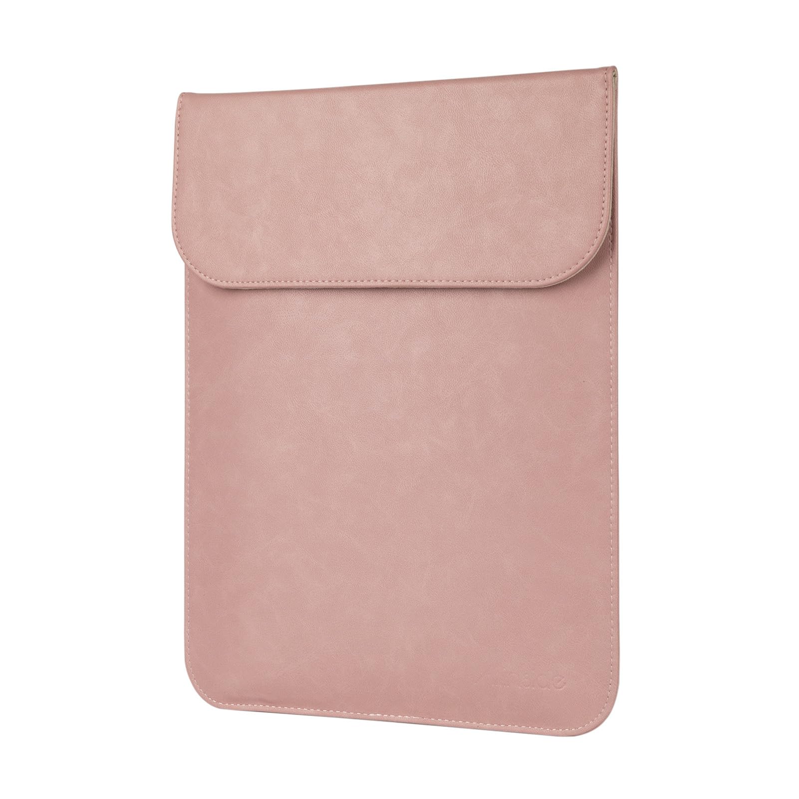 Allinside 13 inch Laptop Sleeve Case for MacBook Air 13 2018-2025/MacBook Pro 13 2016-2022, Waterproof PU Leather Laptop Sleeve Bag Protective Vertical Case Cover, Pink