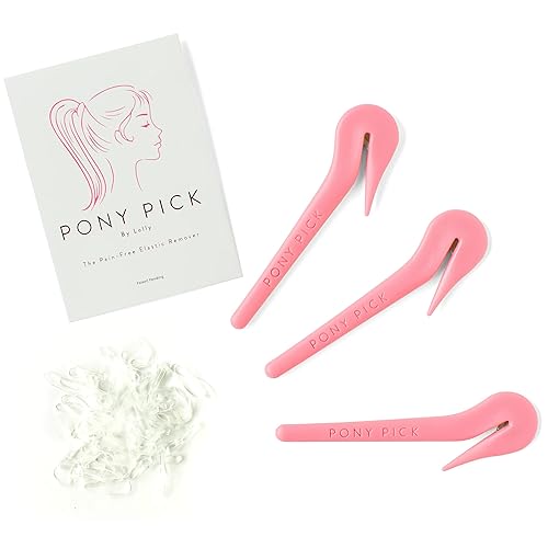 THE PONY PICK Por Lolly - Cortador de bandas elásticas para el cabello - Removedor de bandas elásticas para el cabello - Sin dolor - Fácil