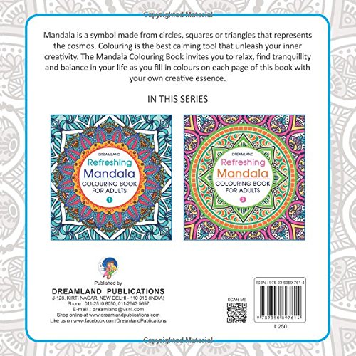 Refreshing Mandala - Colouring Book for Adults