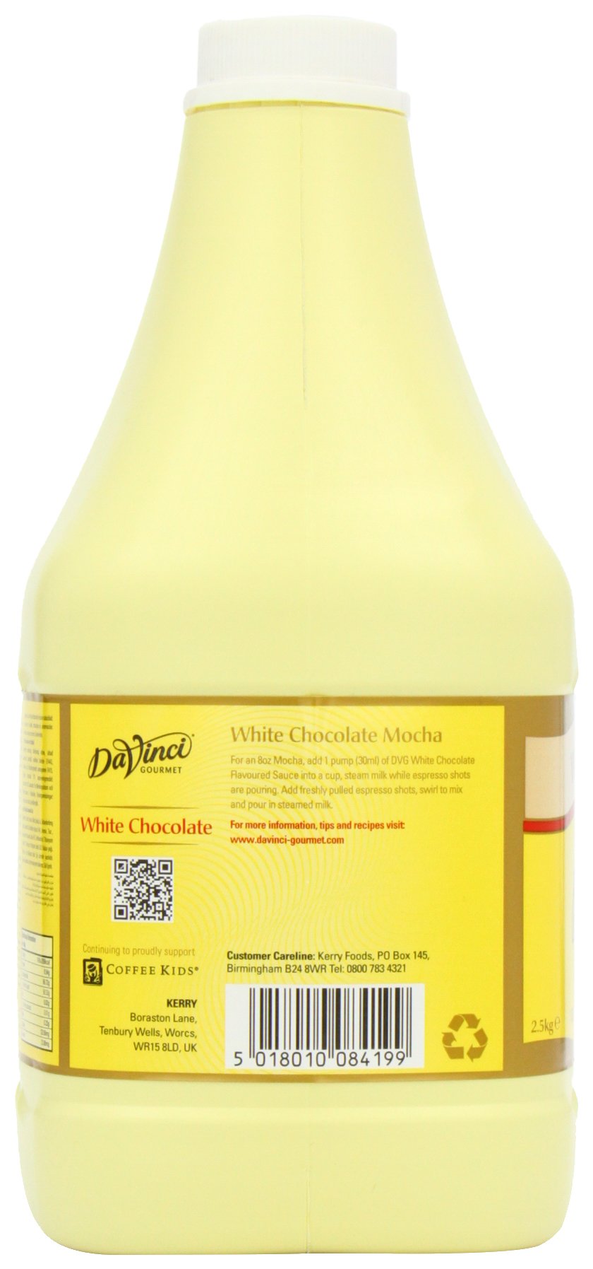Da Vinci Gourmet Classic White Chocolate Sauce, 1er Pack (1 x 2.5 kg)