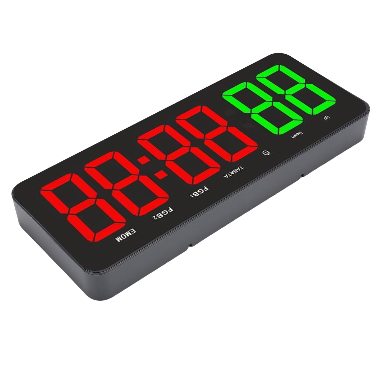Fitness-Timer, 12,4 Zoll Tragbare Wand-Fitnessuhr, Countdown, Count-Up-Intervall, Fitness-Timer mit Fernbedienung für Sporttraining, Zuhause, Garage, Stoppuhr