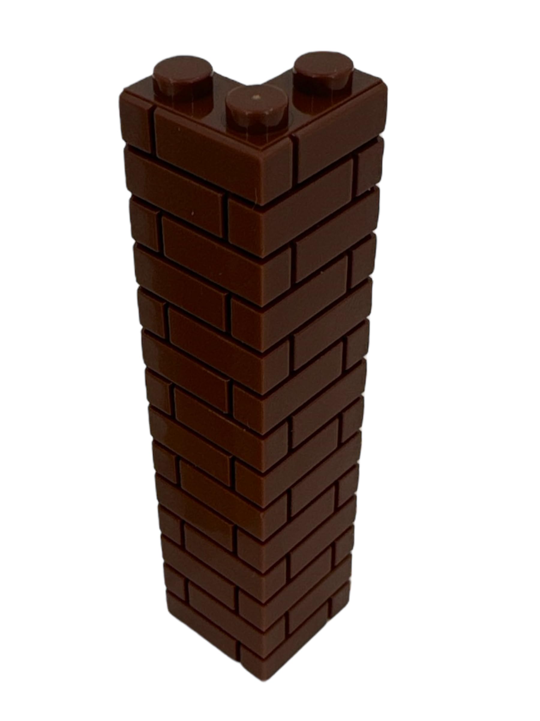 Masonry Profile Bricks 2357 (090 – Marrone) 35 mattoncini angolari da parete angolari, 2 x 2 gommini compatibili