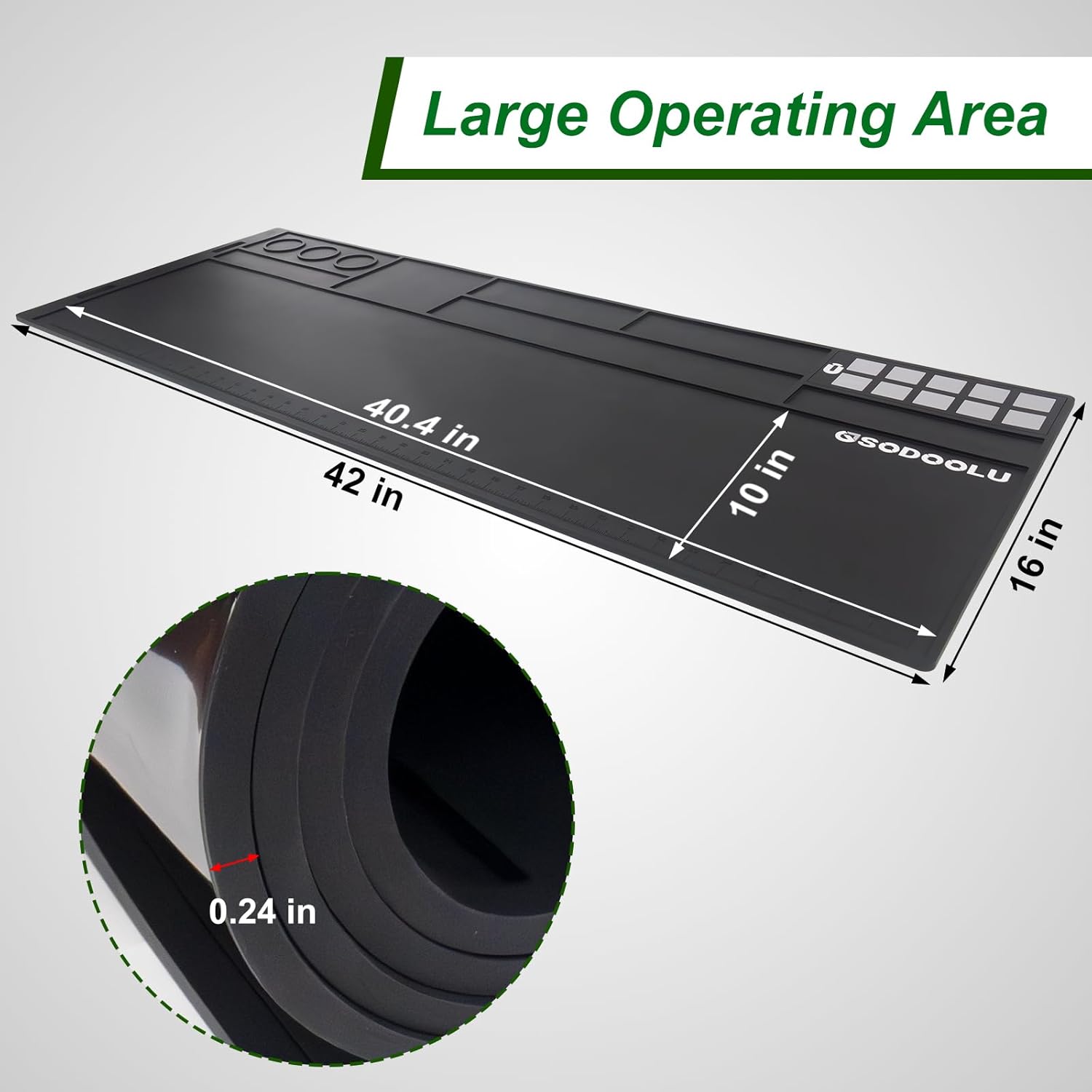 Gun Cleaning Mat with, Non-Slip Magnetic Tool Mat, Gun Cleaning Supplies Kit, Rifle Cleaning Mat Gun Accessories for Men