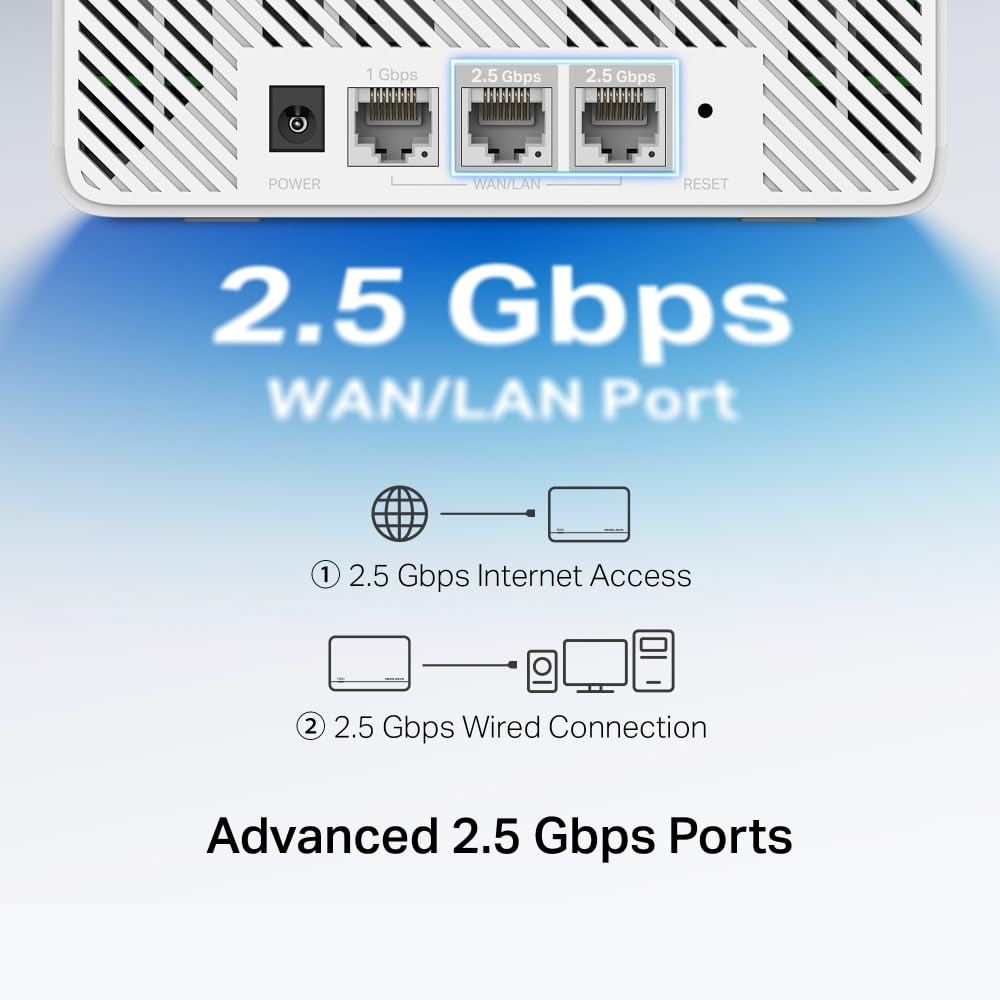 MERCUSYS Halo H37BE - Sistema Mesh Wi-Fi 7 3 Unidades – Cobertura hasta 650 m², Velocidad Dual-Band 6,5 Gbps, Puertos 2×2,5G + 1×1G, Soporte para más de 200 Dispositivos
