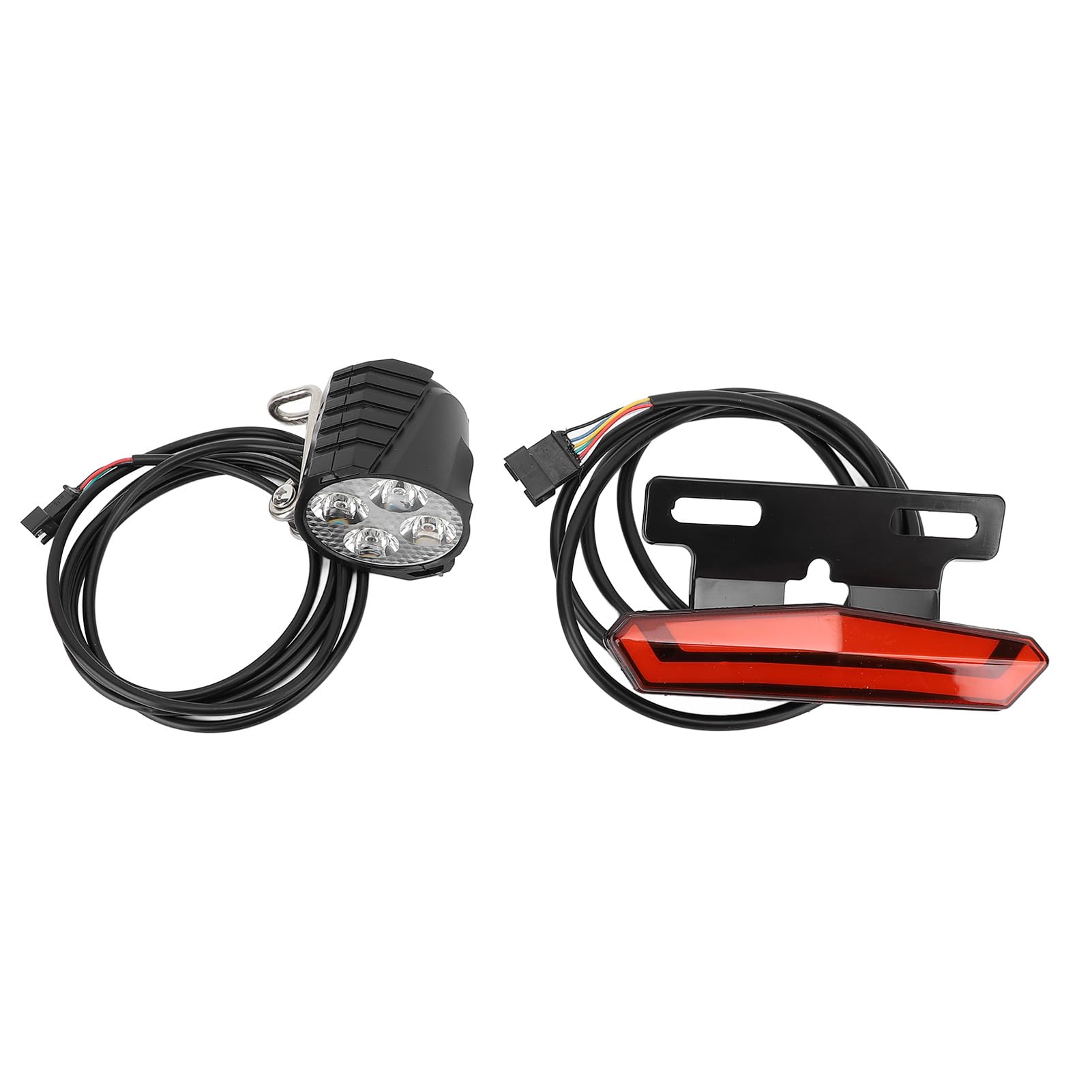 SUNGOOYUE Set Luci per Bici Elettriche, Luce Posteriore Freno Anteriore a LED con Indicatore di Direzione per Bici Elettriche 24V 36V 48V, Luce per Ad Alta luminosità