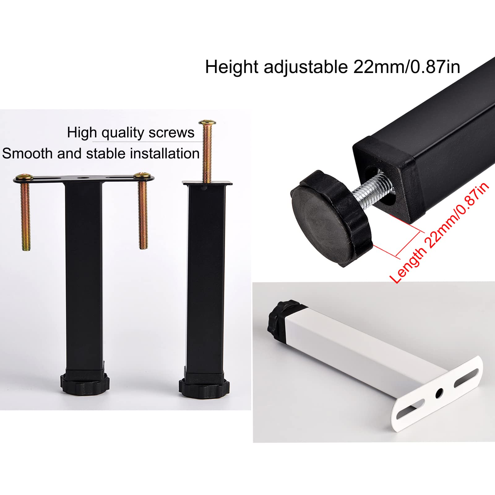 調節可能な家具の脚 4 本セット Amazon.co.jp: 家具脚 4本セット 調節可能なベッド脚 金属製ねじ込み式