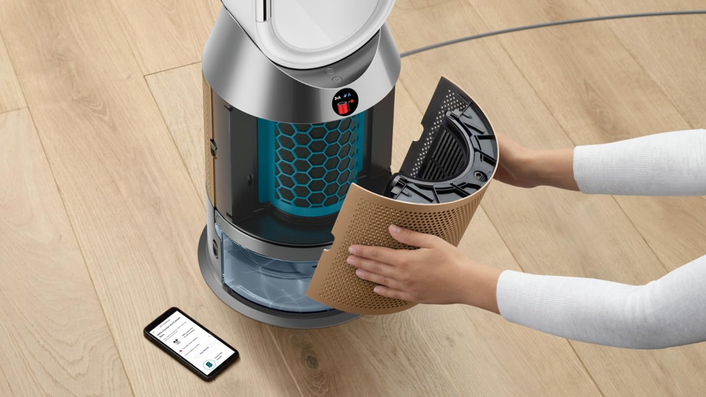 Purifier Humidify+Cool PH2 De-Nox (White/Gold) | PH05 Purifiying fan | 2 Year Dyson Warranty 3
