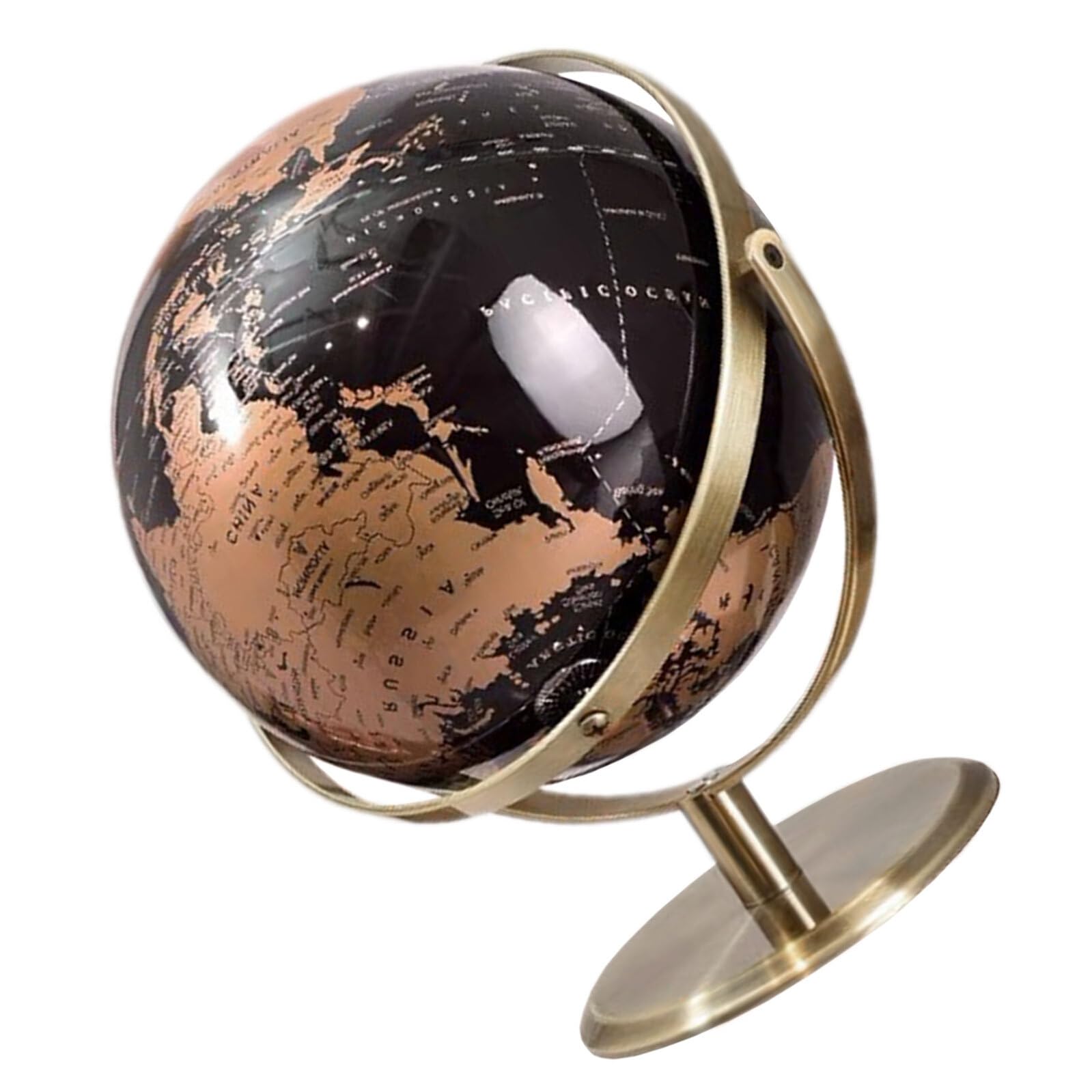 Mappamondo Didattico Girevole 20 CM Supporto Stabile Globo Topografico Interattivo per Decorazione Educativa da Tavolo per Scuola e Ufficio