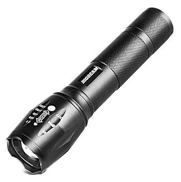 ZZ ZONEX Metal Led Flashlight, Black