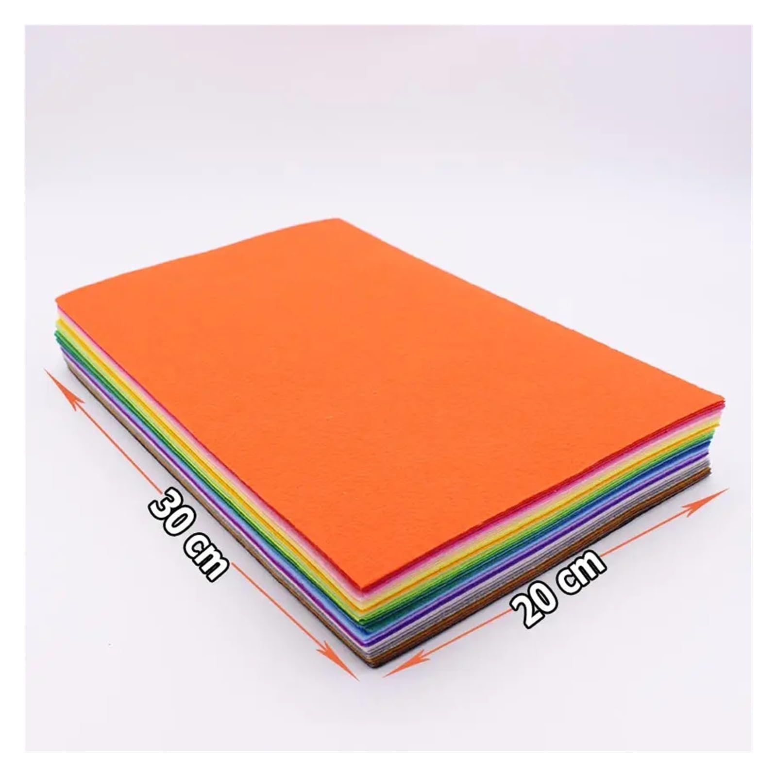 40 unids/Lote Tela de Fieltro 1MM Tejidos Costura Colores Personalizados para Costura y Manualidades de Bricolaje