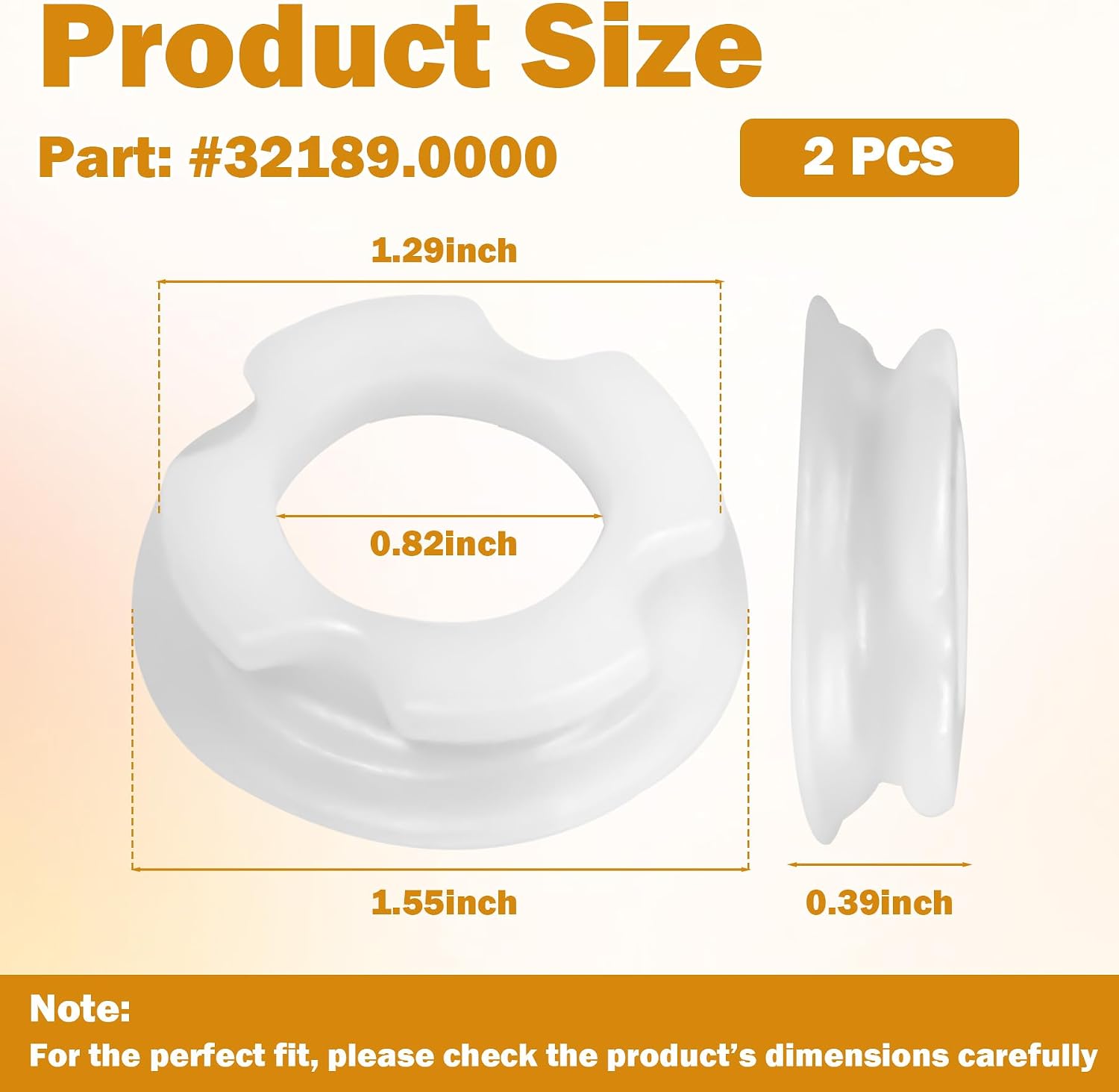32189 Ultra Plastic Front Auger Nose Bushing Fit for Bunn 32189.0000 Ultra2