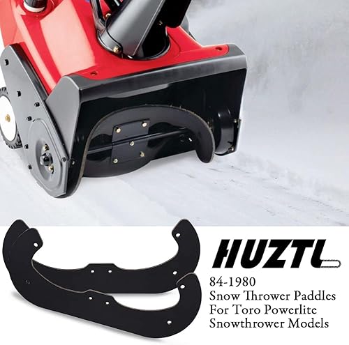 Miniatura 2 de HUZTL 84-1980 Paletas de goma 75-8780 Raspador con 66-7460 Kit de hardware de bombilla de cebador para Toro 38170 38171 38172 38173 38175 38176