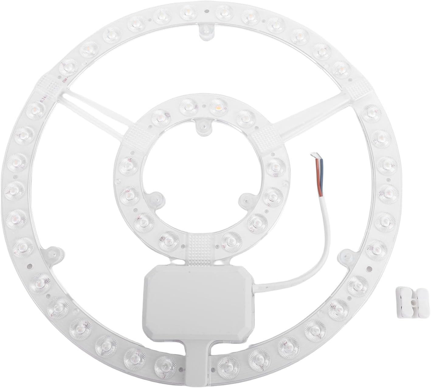 Kikumi 48W LED Ceiling Light Replacement Panel, Dual Color Changing Round LED Module Board with Magnetic Adsorption and IC Drive Power Supply, for Built-in Ceiling Fan Light