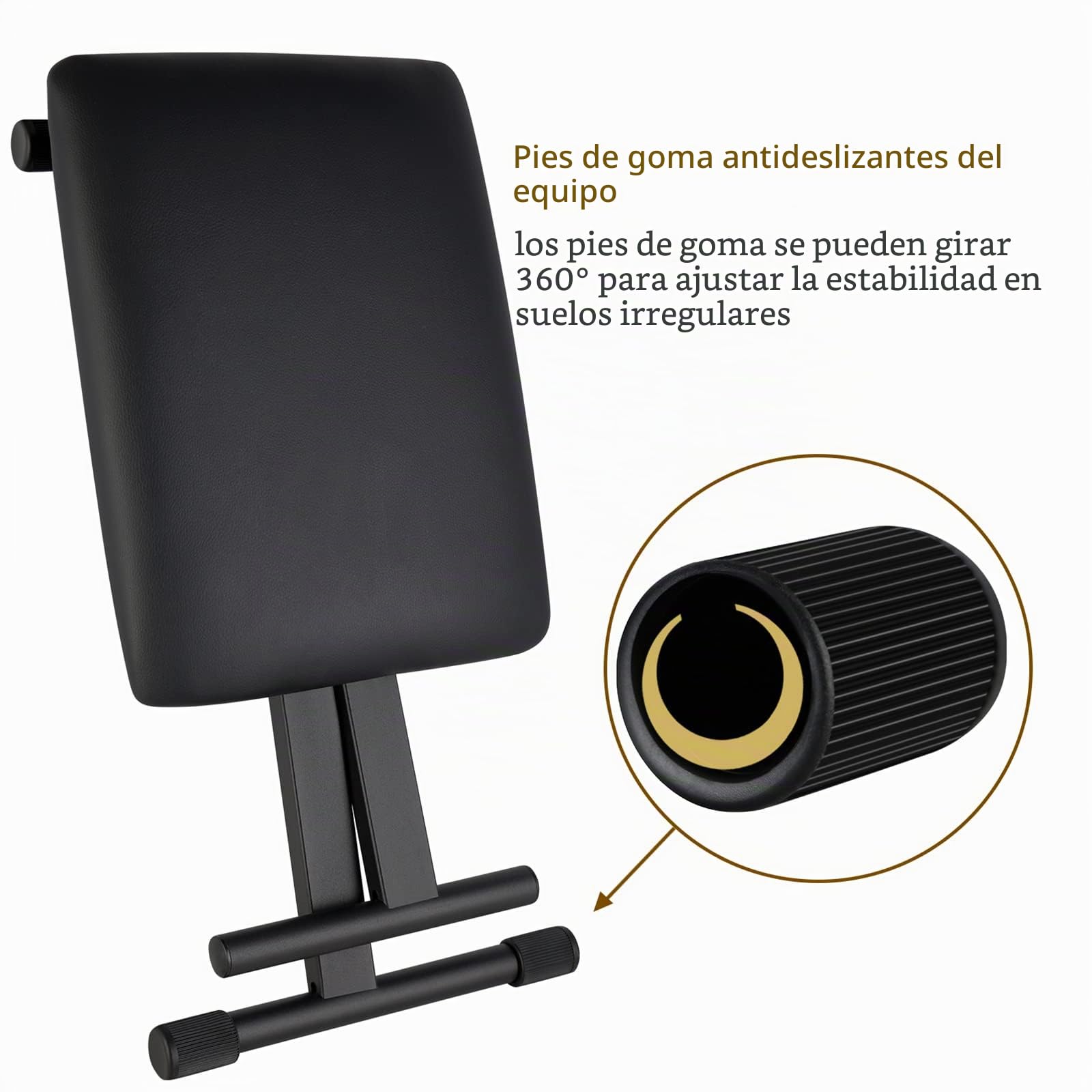 EASTROCK Banco Ajustable para Teclado de Piano, Taburete Estilo X, Asiento para teclados electrónicos y Pianos Digitales (versión Original)