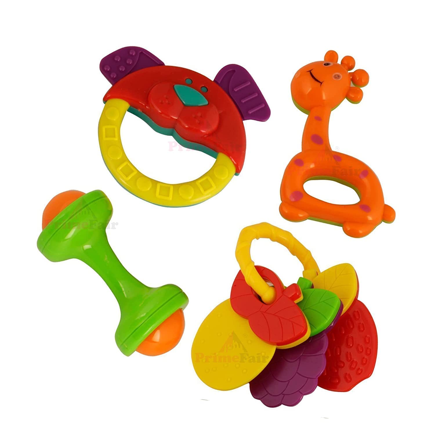 ROSEFAIR Baby Rattle Toys Set of 4 Pieces for Infants and Toddlers Musical Toys - Pack of 4 (Multicolor) (B0BFFWNT7L) Amazon Price History, Amazon Price Tracker