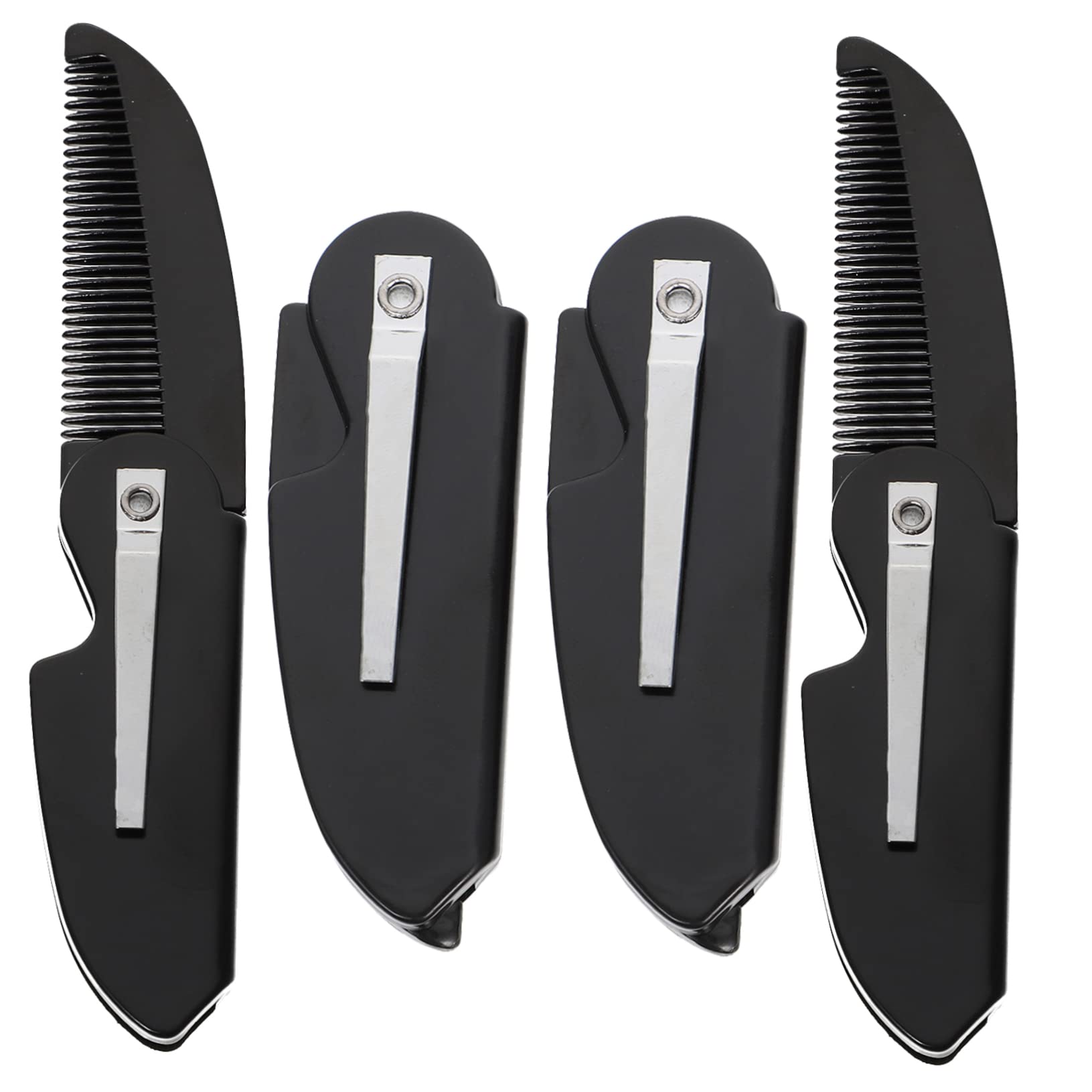 Mipcase 20kawałki Folding Pocket Comb for Men Beard Care Combs Portable Grooming Tool for Travel Home Use Practical and Stylish Design for Shaping Beards