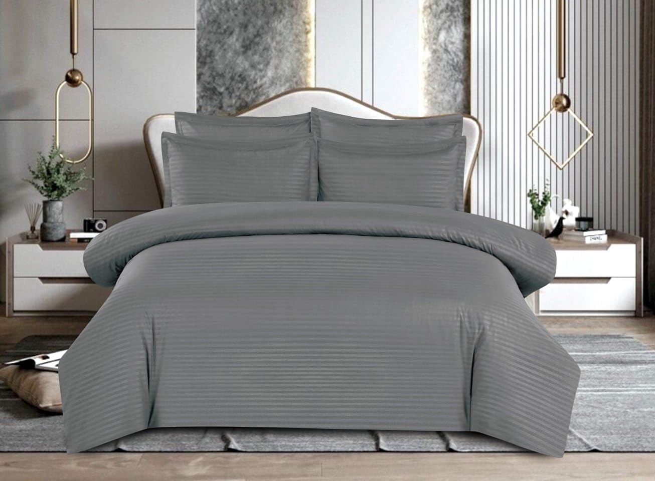 BMI Creations 6Piece King Size Bed Linen Set (Duvet Comforter Cover