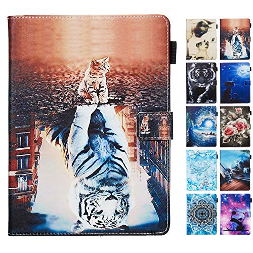 Handyhülle für Samsung Galaxy Tab S5e SM-T720 / T725 Hülle Tablet Leder PU Flip Case Kartenfach Klappbar Schutzhülle Tasche mit Muster