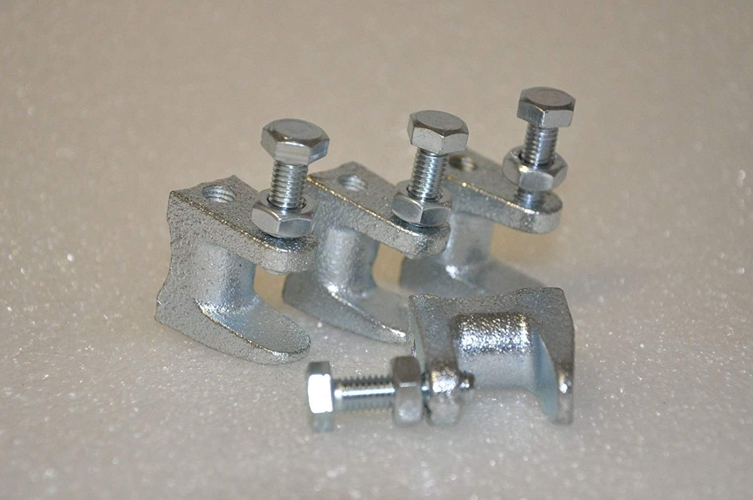 SYSTERM Lot de 10 supports de serrage en acier galvanisé pour ventilation et autres systèmes M8 (8 mm).