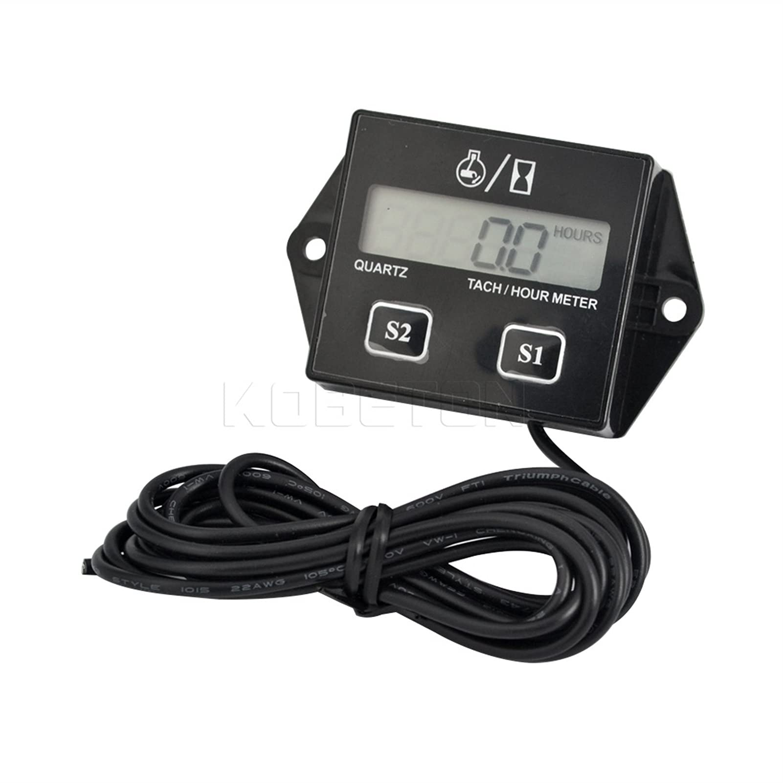 Inductive Tachometer Digital Tachometer - RPM Gauge For Chainsaws, Mowers &amp; Small Engines (2/4-Stroke) Engine Tachometer