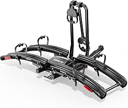 Favoto Bike Rack for Car, 2-Bike Hitch Mount for E-Bikes, Foldable & Tilt-Back Design, 200 lbs Capacity, Fits 2" Receiver SUV/Truck