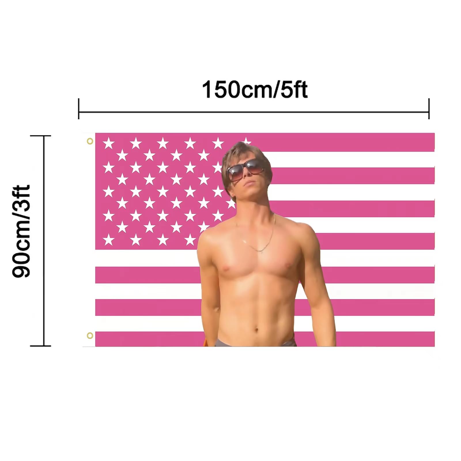 Amazon.com : WENWELL Nicolas Chavez USA flag 3x5 Ft,Pink Lyle