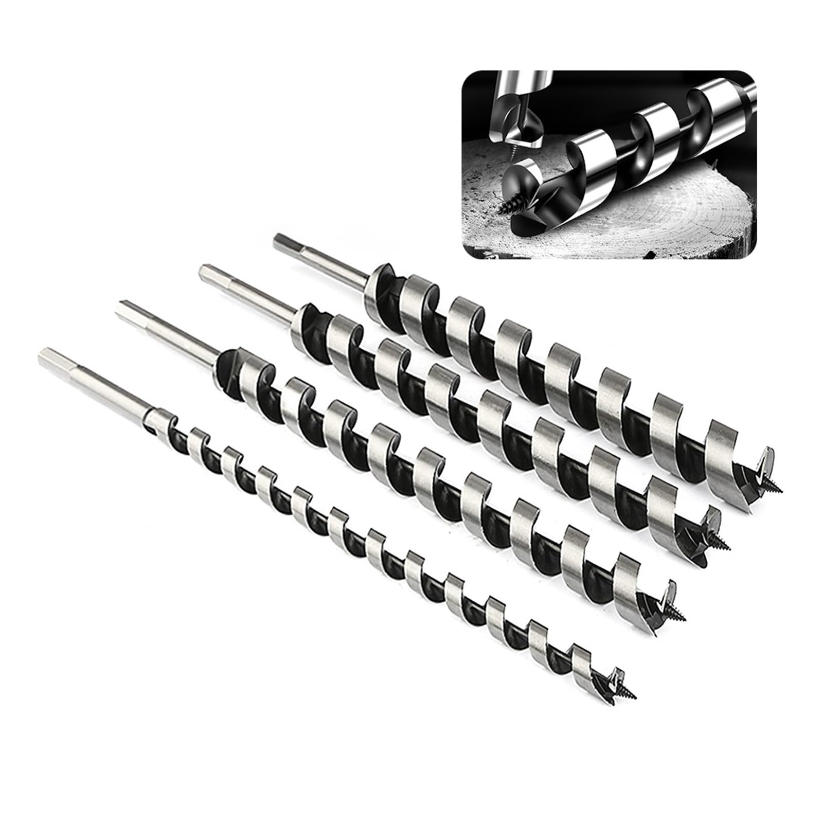 Brocas Metal Taladro De Rodillo for Carpintería, Mango Hexagonal 230mm Y 300mm Largo, Giros Masa Frita, Herramienta Escariado Cerradura Puerta, 1 Ud(30mm,230mm)