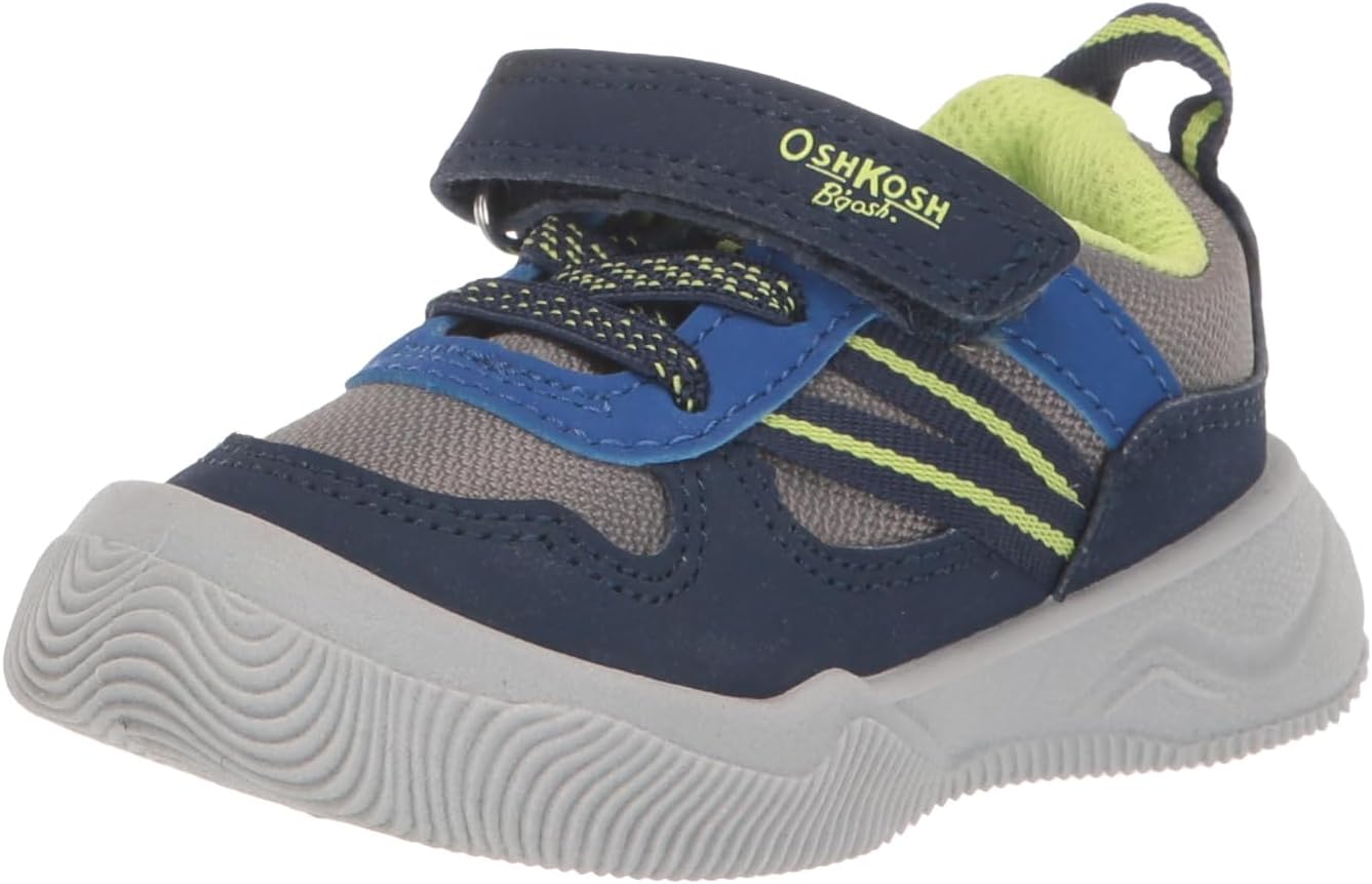 OshKosh Kids Radio-B Sneaker, Navy/Grey, 6 US Unisex Toddler