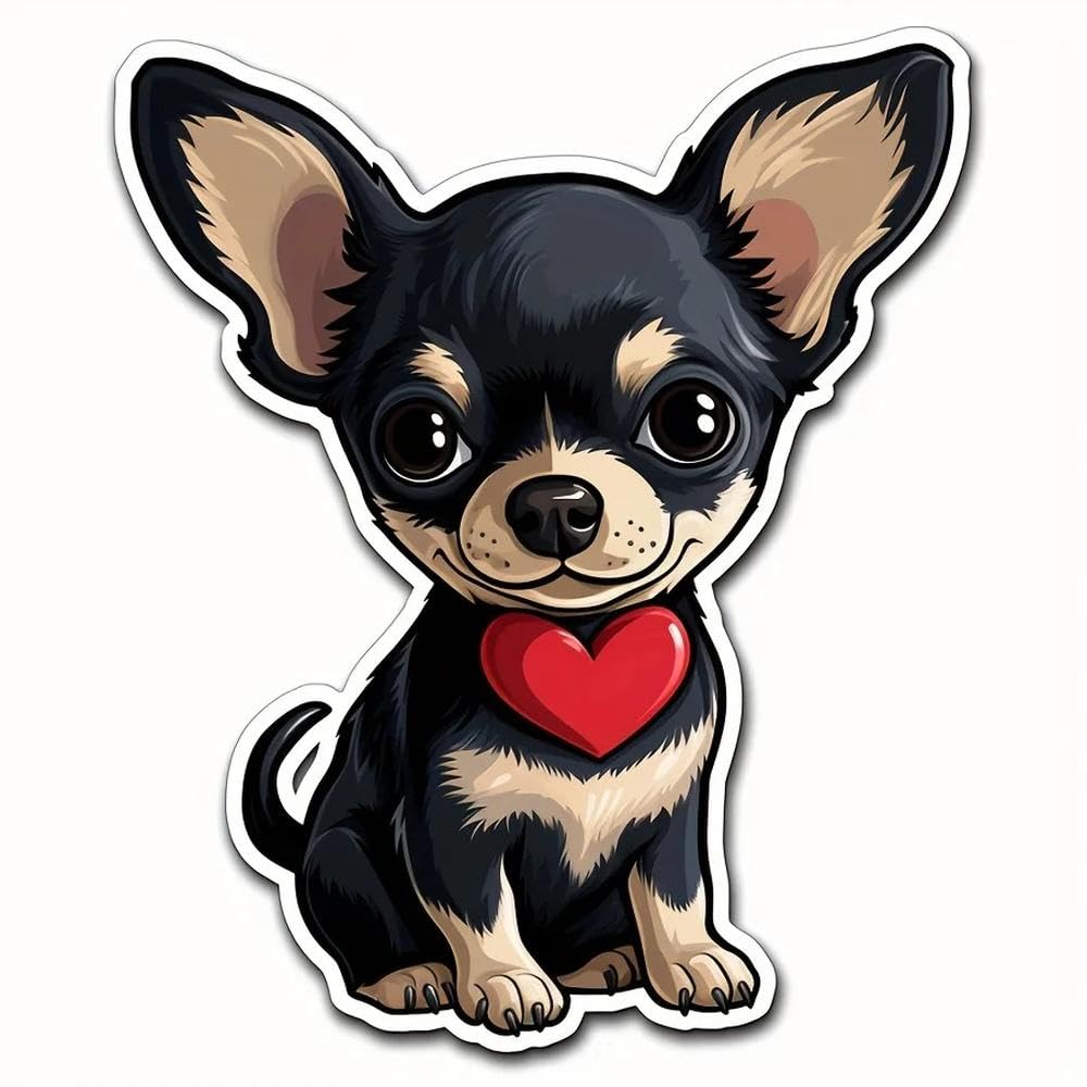 Chihuahua Dog Car Stickers Car Truck Van SUV Motorcycle Vinyl Decals Auto Window(B)