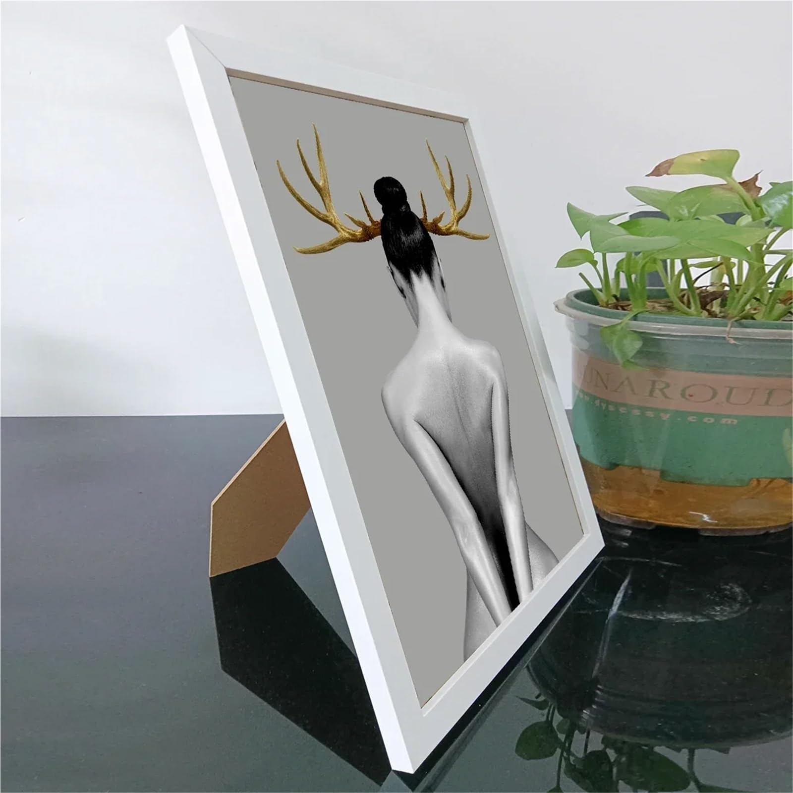 Bilderrahmen 1/2/3/6 STÜCKE 8x12 zoll Holz Fotorahmen A4 Schwarz Weiß Braun Zertifikate Rahmen Familie Bilderrahmen Home Decor Poster(Black,3pcs A4)