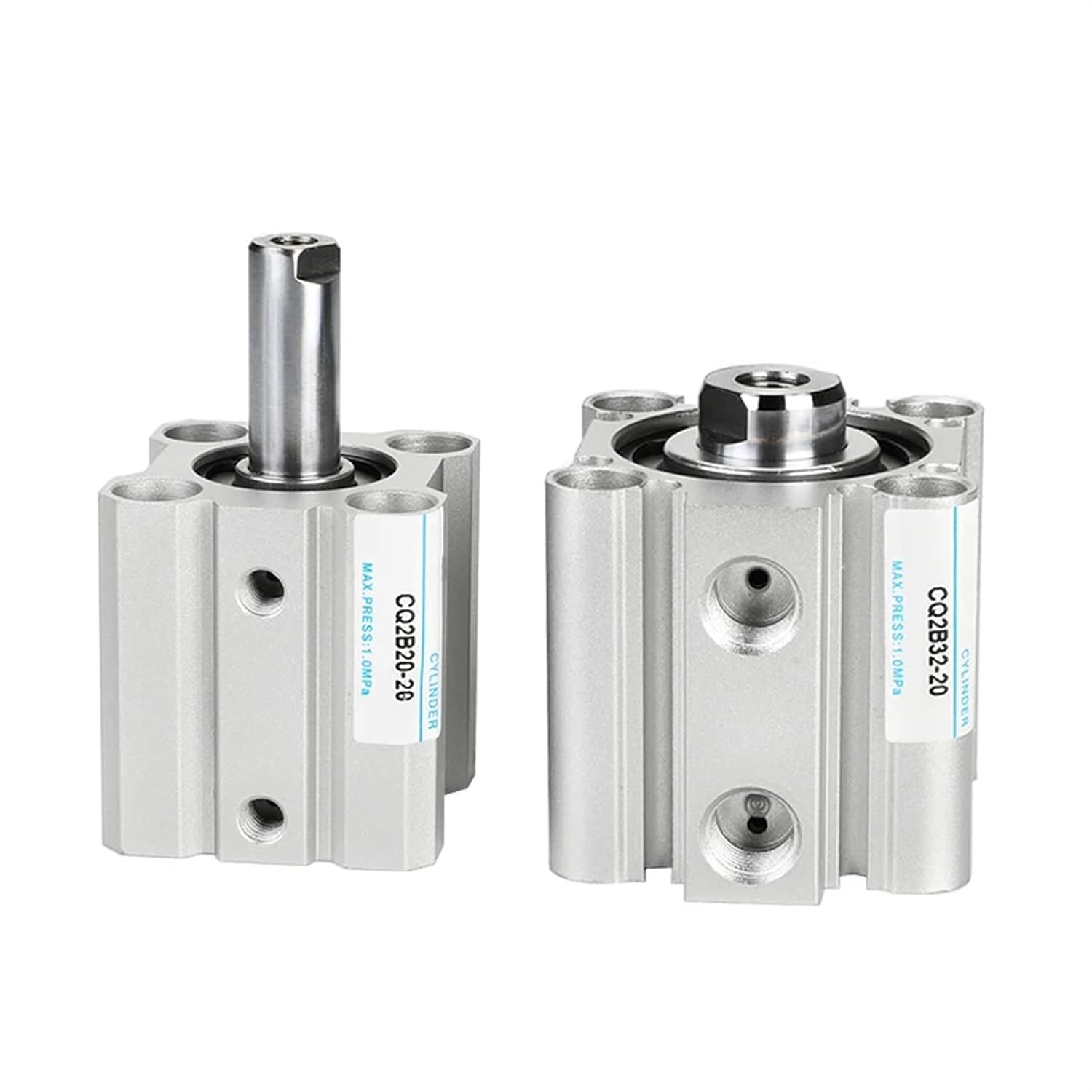 Type CQ2 Series CQ2B Double Acting Thin Compact Cylinder CQ2B12 CQ2B16 CQ2B20 CQ2B25 CQ2B32 CQ2B40 CQ2B50 CQ2B63 CQ2B80x80 (Color : Stroke 50mm, Size : CQ2B12)
