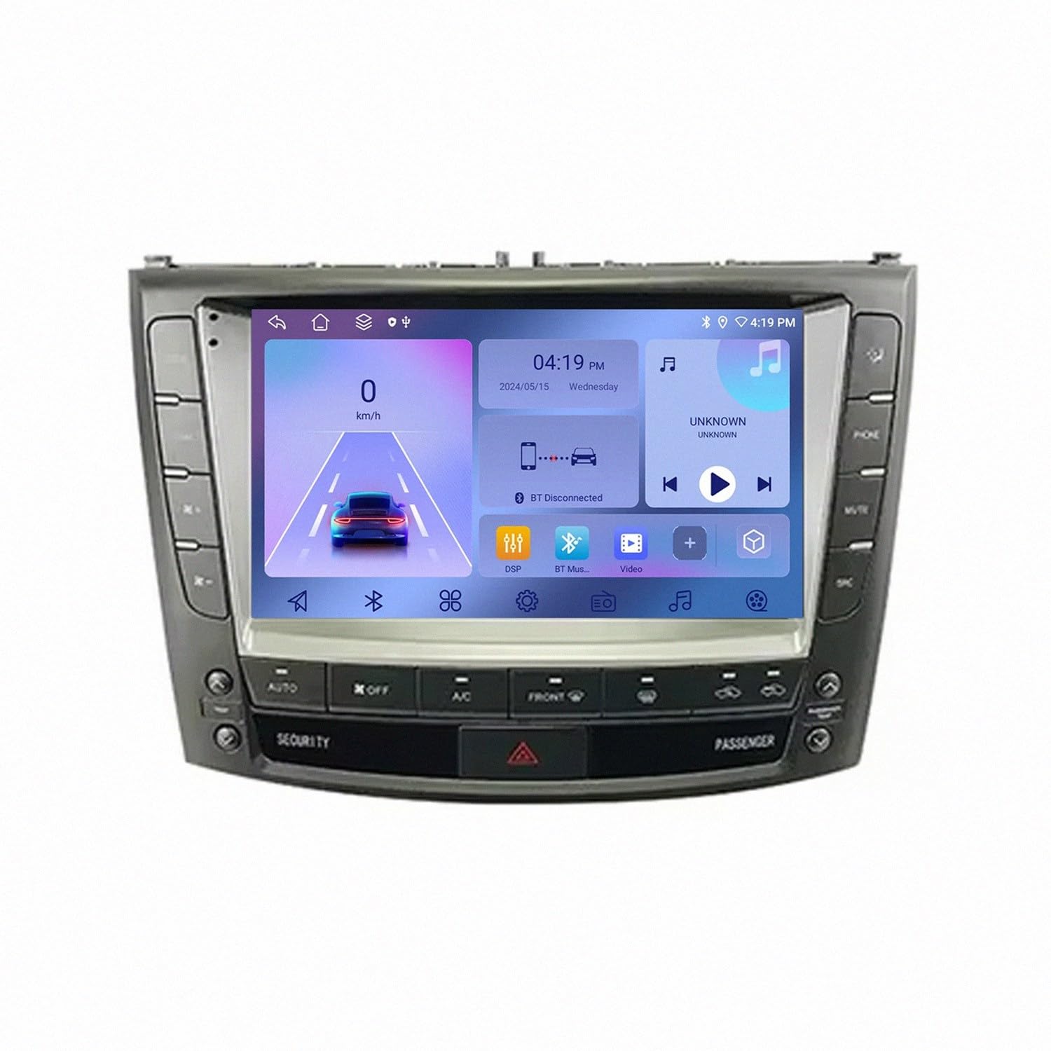 Car Stereo per LEXUS IS200 IS250 IS300 IS300C 9 Pollici Android 15 Touch Screen Automatico Mirror Link Controllo Del Volante Per, 8 Core 6G+128G