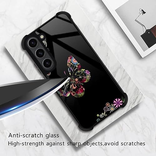 Miniatura 2 de Funda para Samsung Galaxy S23 Plus, protección de grado militar, esquinas a prueba de golpes, funda antiarañazos para Samsung Galaxy S23 Plus, flor