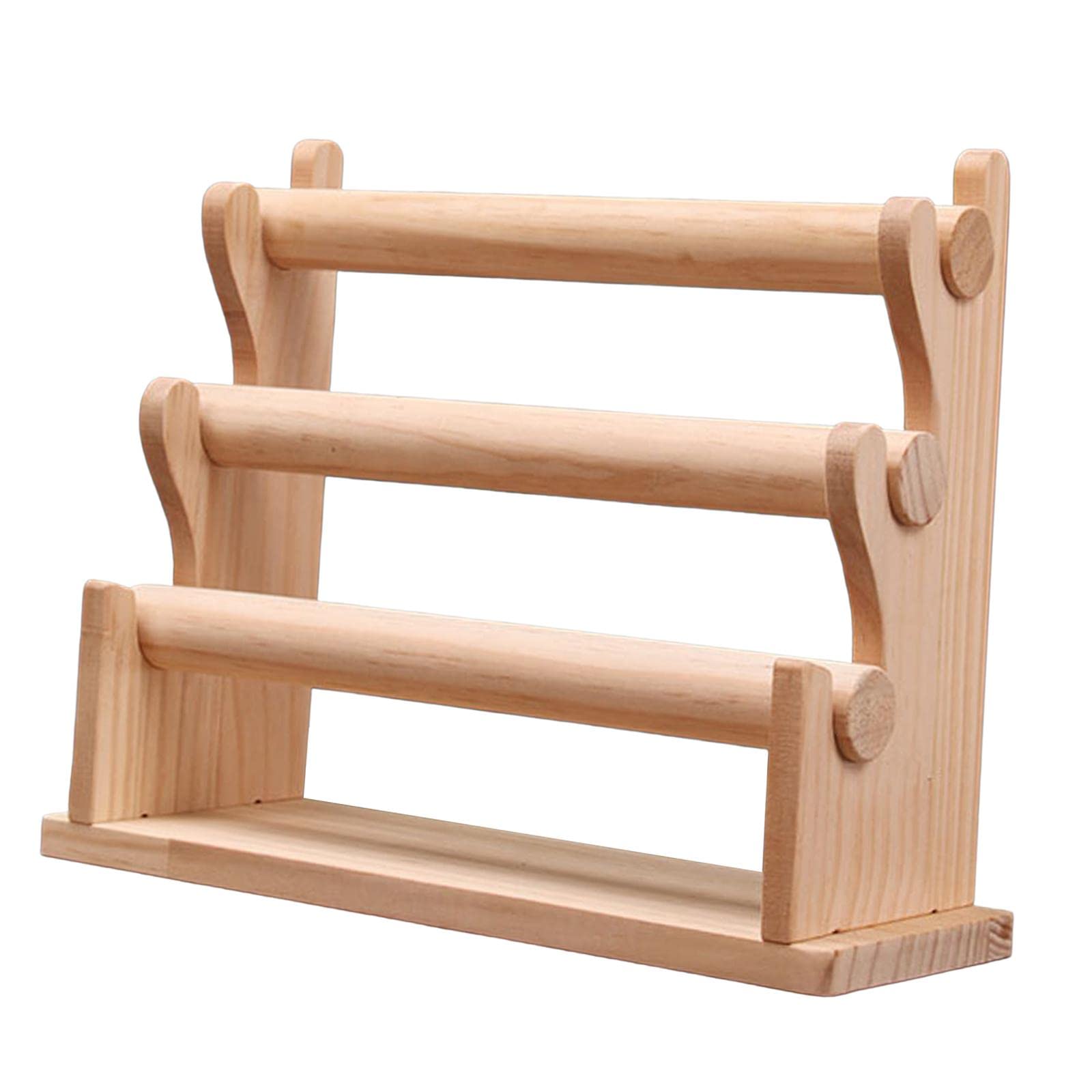 LOVIVER Porte-Bracelet en Bois Collier Cintre Montre-Bracelet Support détachable Durable Bandeau Bandeau Organisation Montre présentoir pour vitrine