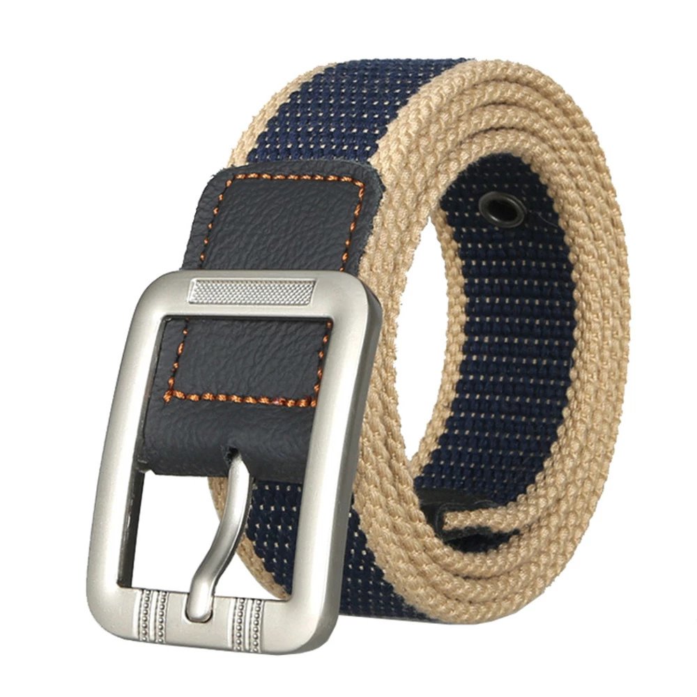 Canvas Belt,Military Style,Woven Webbing Cotton Jeans Belt for Men and Women