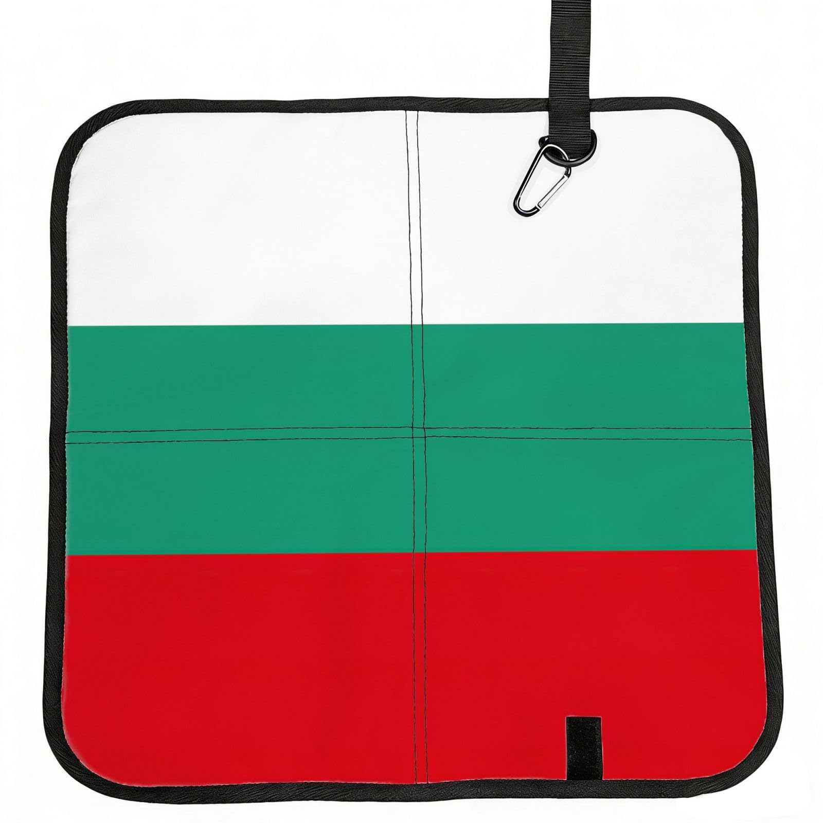 bghdfa Bulgarian Flag Print Outdoor Sitting Mat Waterproof Oxford Cloth Seat Cushion Folding Foam Camping Seat For Picnic