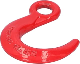 6500 lbs Clevis Chain Hook Alloy Steel Large Opening Lifting Hook Safety Hook for Chains Crane Hoist Hook for Construction Engineering