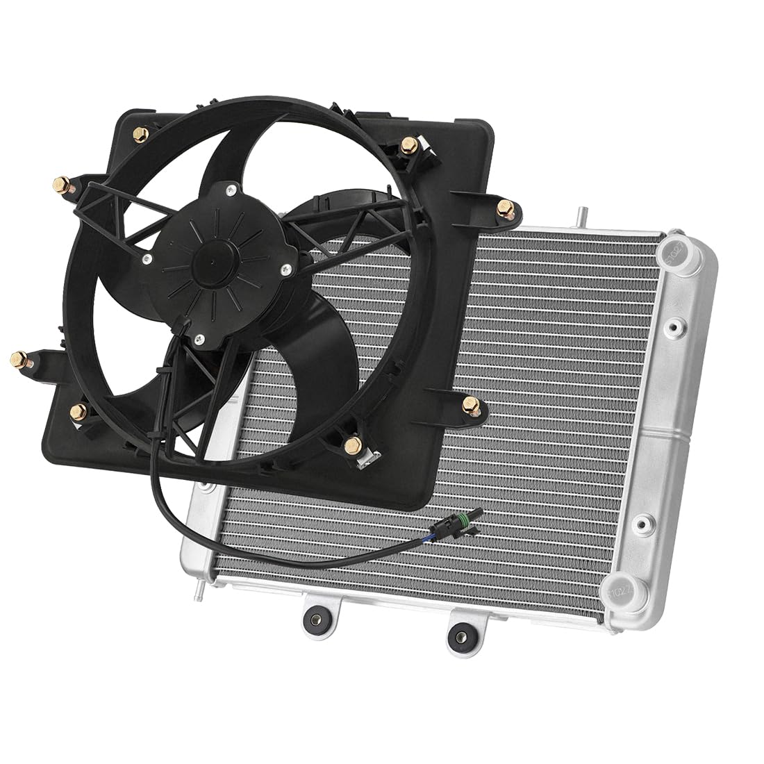 Radiatore in alluminio con ventola di raffreddamento per Polaris Sportsman | per Polaris Sportsman 700 800 MV7 2004–2014 1240521 2410413