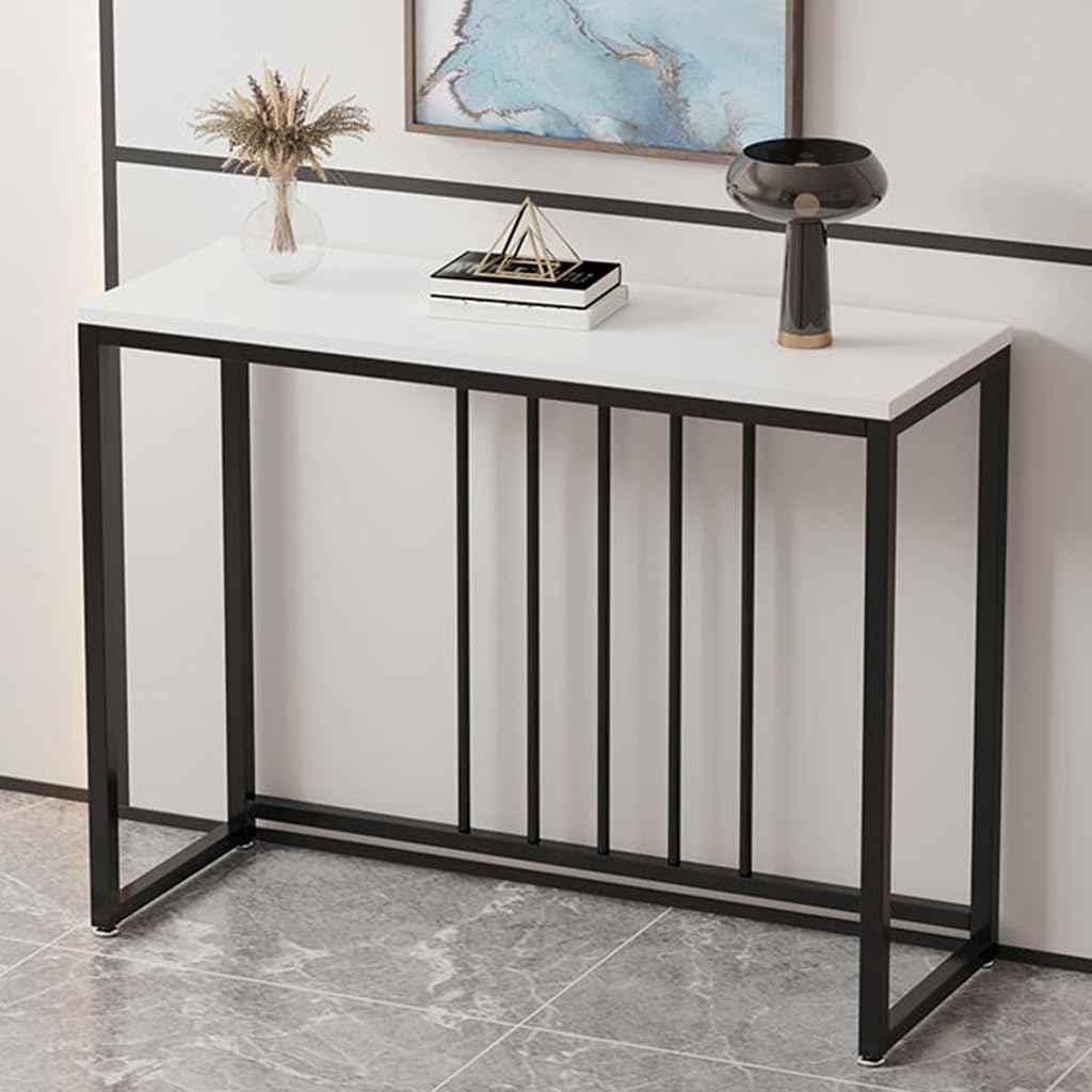 Table console industrielle en bois et métal pour embellir votre entrée ou salon