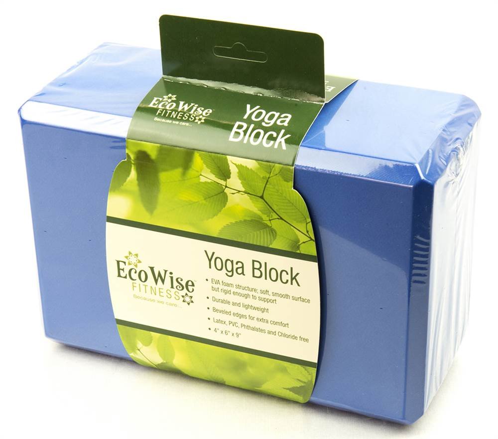 ECO-WISE Eco Wise Fitness Yoga Block In Blue Dahlia, 82124
