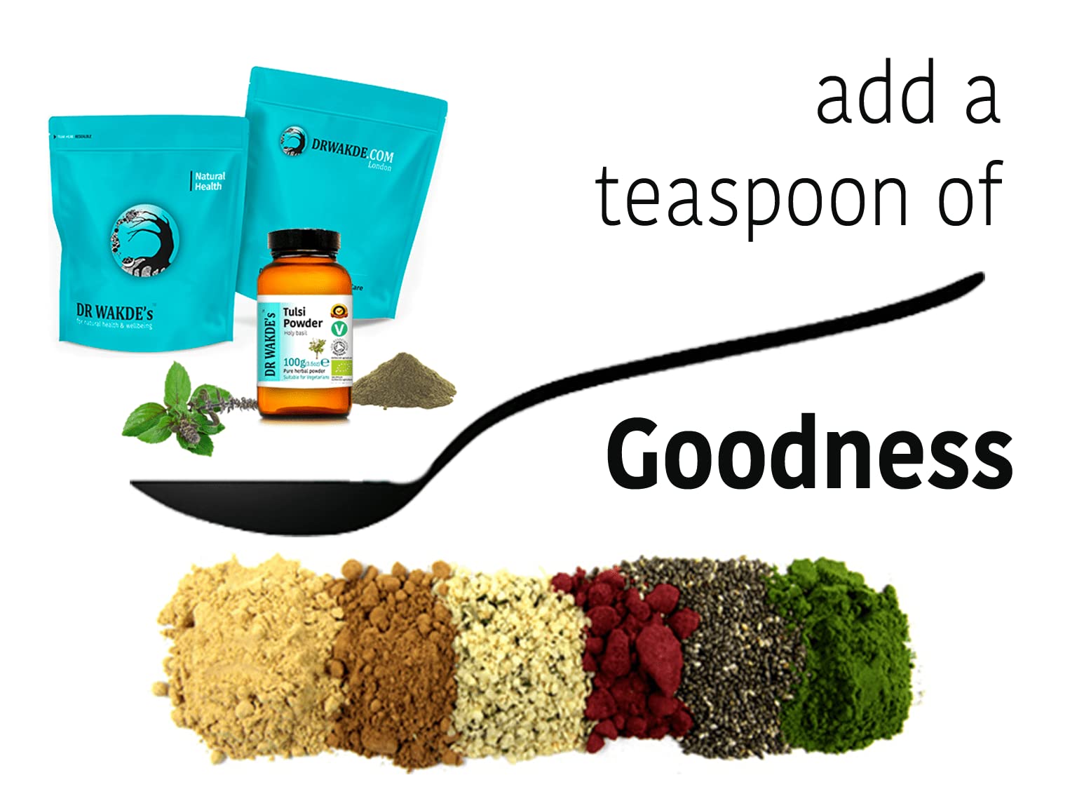 DR WAKDE'S Tulsi Pulver (Heilige Basilikum | Ocimum sanctum) - 1 kg (2.2lb) | Rein, Raw & Getrocknetes Pulver | Ayurveda-Kräuter | Vegan | Nichts hinzugefügt, nichts entfernt | Am selben Tag Versand